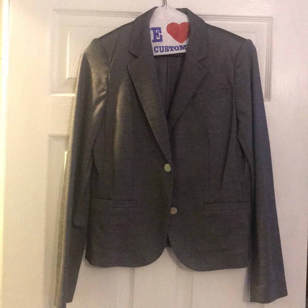 Calvin Klein 2 Pc Pant Suit Size 10P Gray